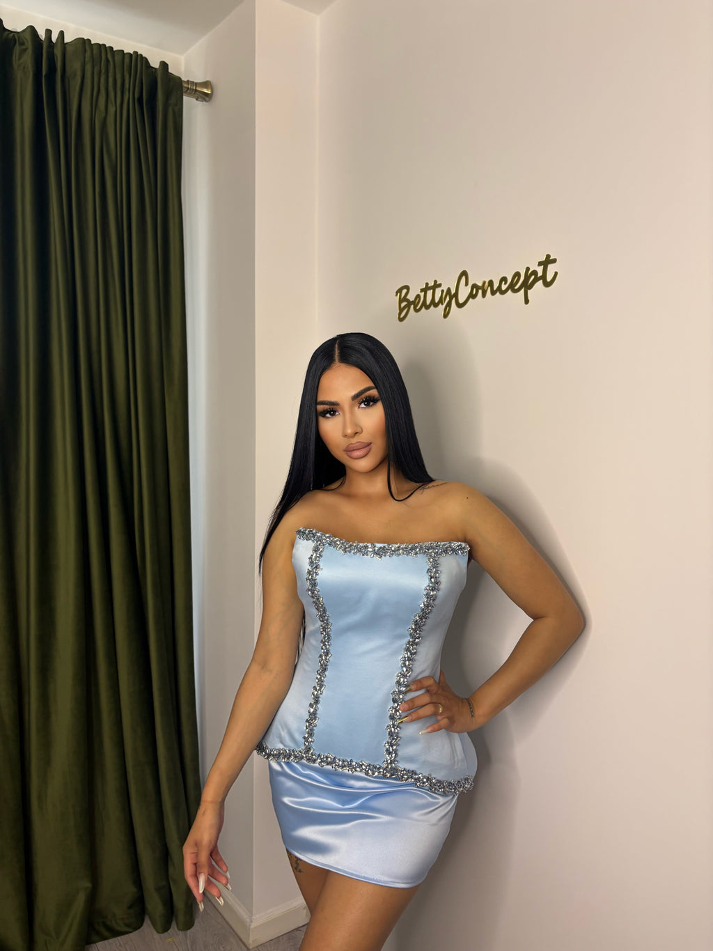 Set Crystal Baby Blue
